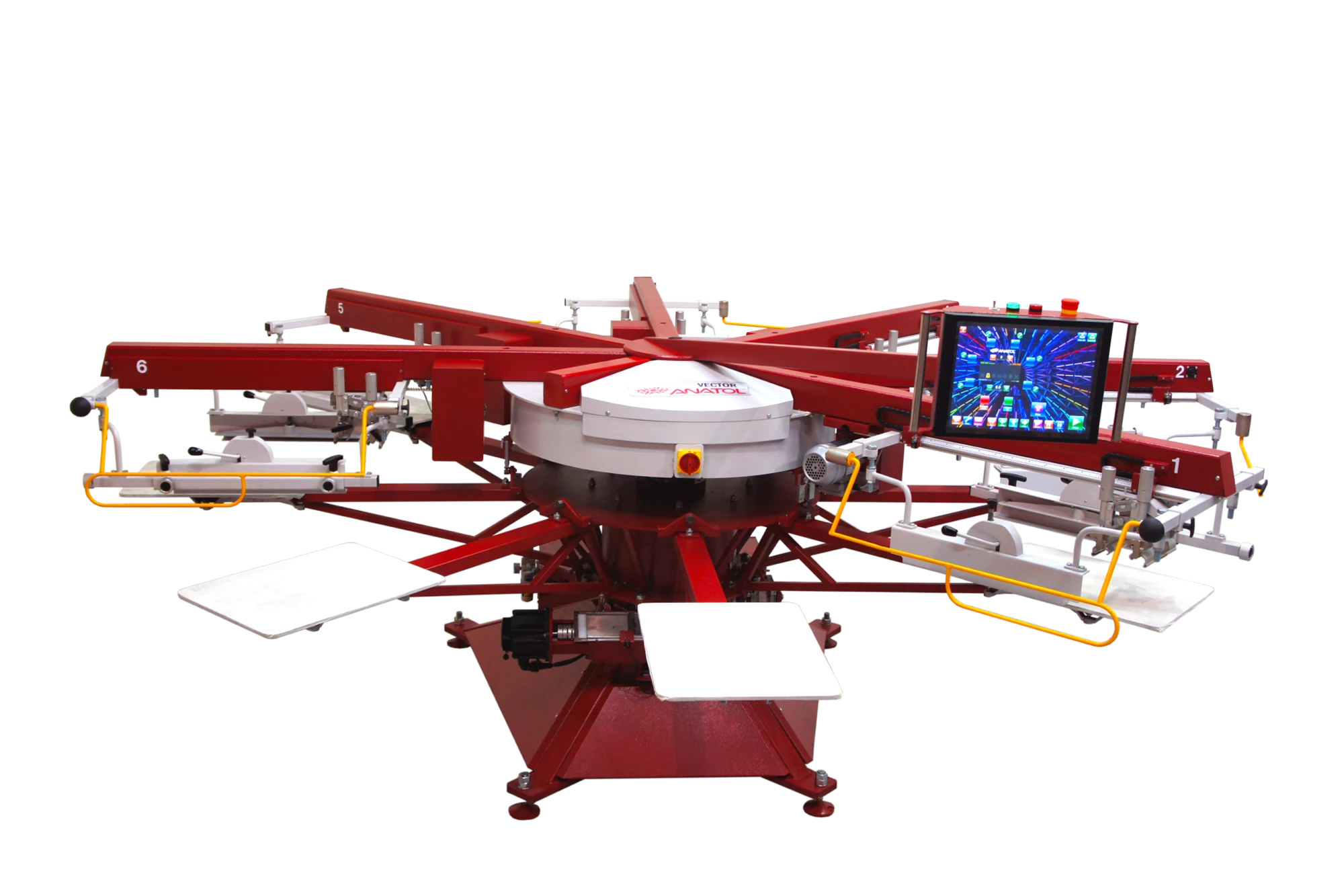 VECTOR Series screen printing press by Anatol with electric and pneumatic technology for efficient results